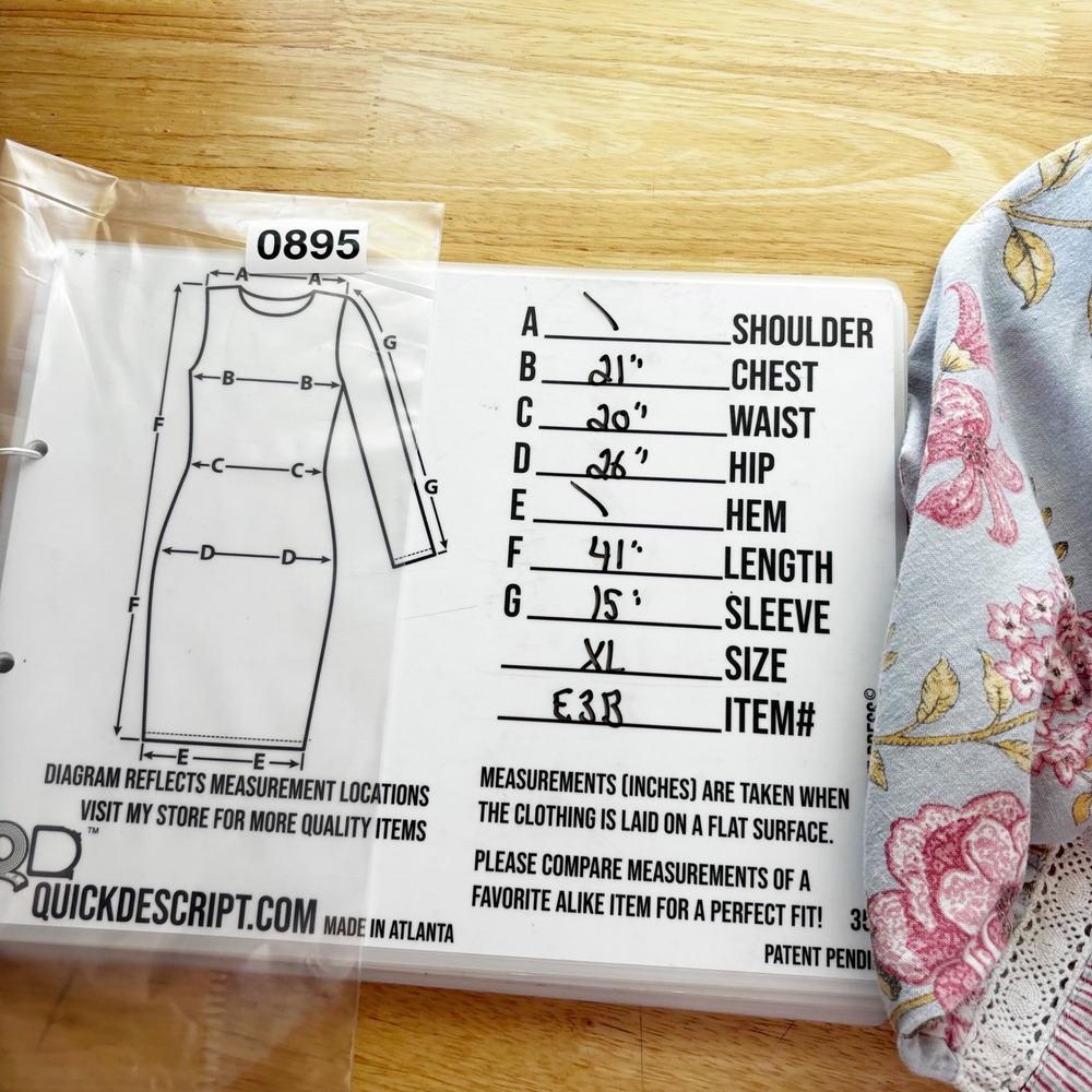 Utsa Cotton Flex Floral Kurti Tunic Dress Blue Pink Button Front Pocket Size XL - Picture 2 of 11